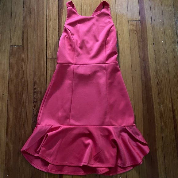 Lover’s + Friends red fitted dress with criss cross straps size Small. - Picture 9 of 13